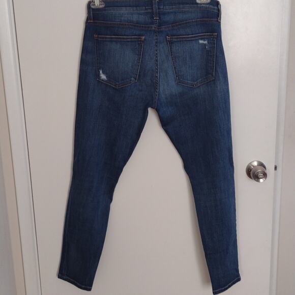 Current/Elliott Stiletto Niagara Destroy Distressed Denim Blue Skinny Jeans 30 - Picture 15 of 15